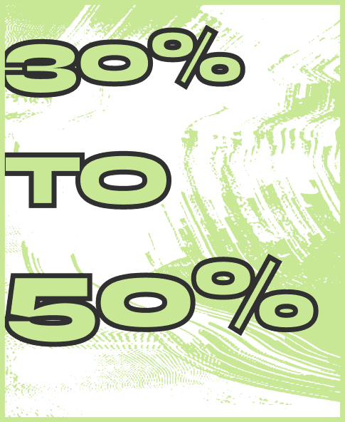 Pricing advantages - 30% to 50% savings